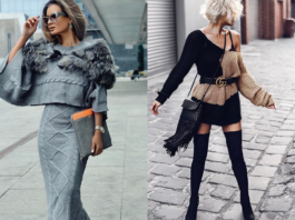 Платье-свитер — стильные новинки осень-зима 2018-2019
