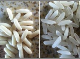 Тест, который может определить качество риса и выявить пластиковую подделку